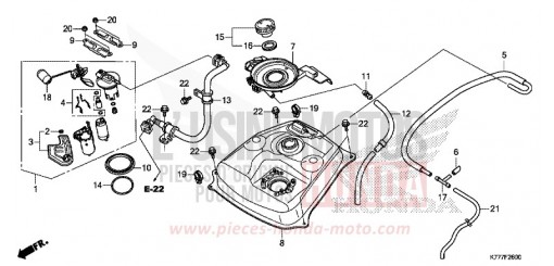 RESERVOIR A CARBURANT SH125ADH de 2017